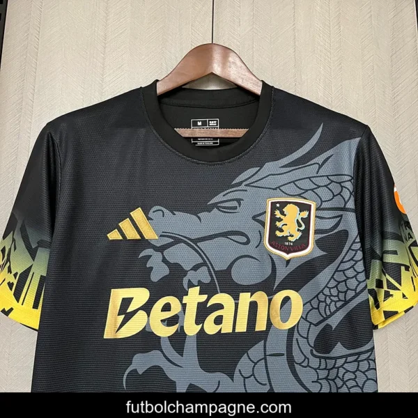 25_26 Aston Villa Black Jersey - Image 7