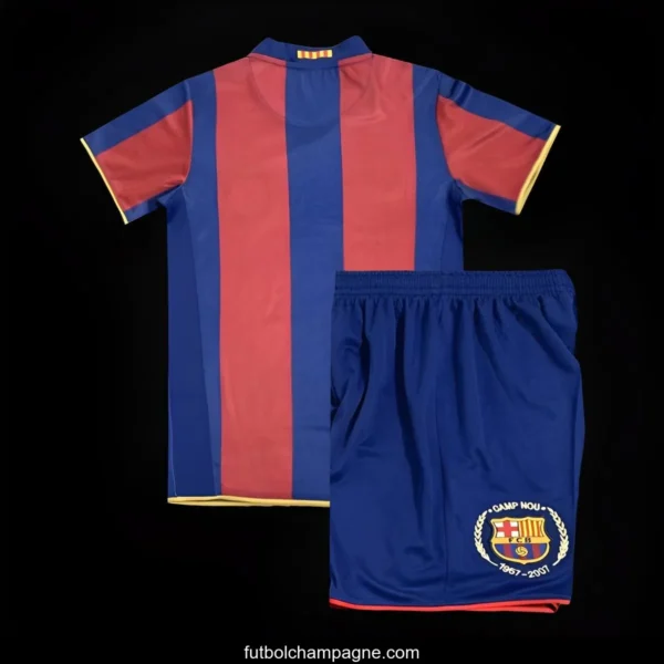 Retro Kids 07_08 Barcelona Home Jersey - Image 2