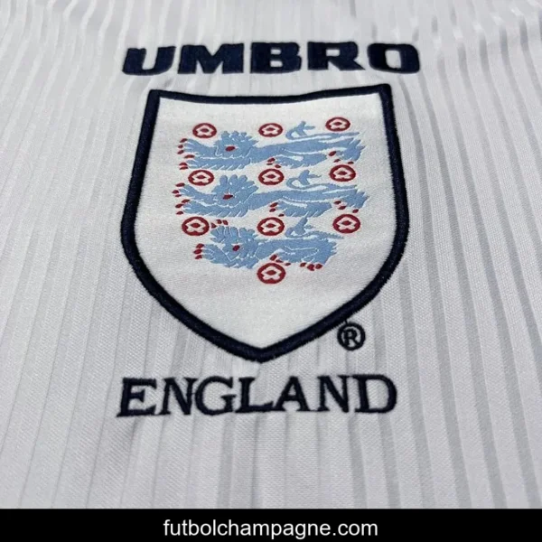 Retro 1998 England Home Soccer Jersey - Image 6