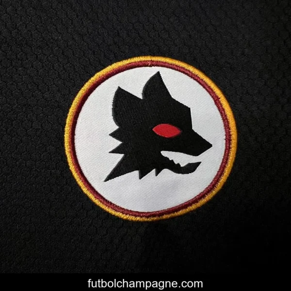 23_24 Roma Third Black Jersey - Image 6