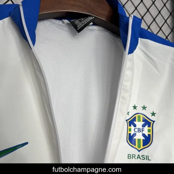 Retro 1994 Brazil White Windbreaker - Image 6