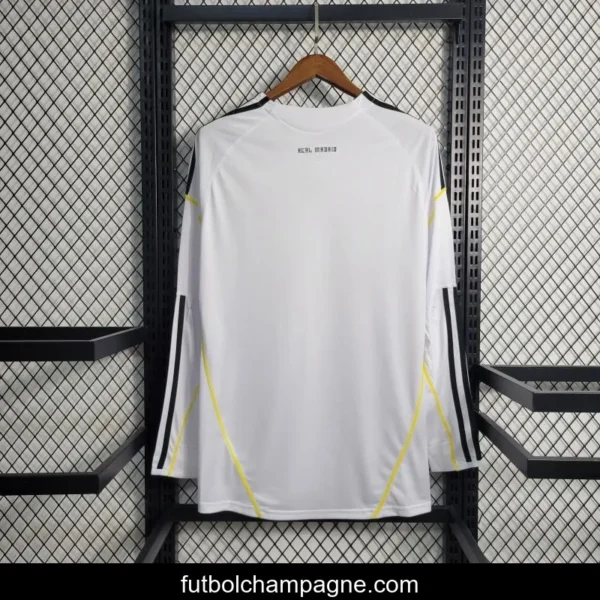 Retro Long Sleeve 09_10 Real Madrid Home Jersey - Image 9