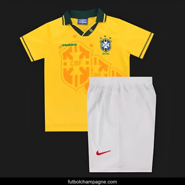 Retro Kids 1994 Brazil Home Jersey - Image 12