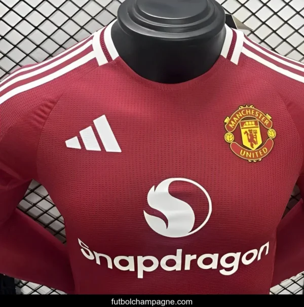 Player Version 24_25 Manchester United Home Long Sleeve Jersey - Image 3