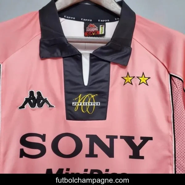 Retro 97_98 Juventus Away Pink Jersey - Image 5