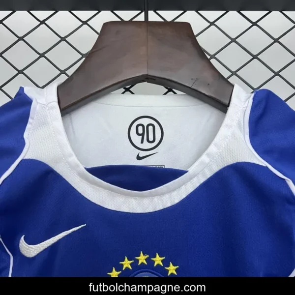 Retro 2004 Kids Brazil Away Size 16-28 Jersey - Image 5