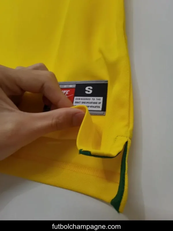 Retro 1998 Brazil Home Soccer Jersey - Image 9