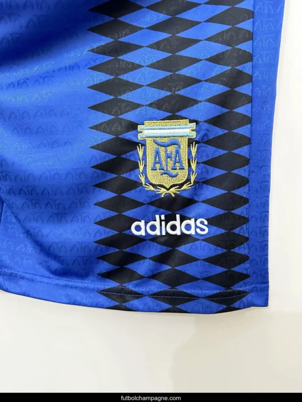 Retro 1994 Argentina Away Blue Shorts - Image 3