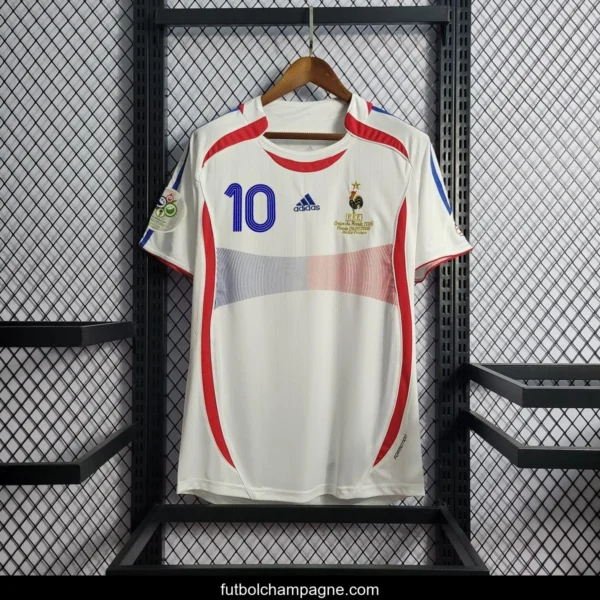 Retro 2006 France Away Soccer Jersey With 06 World Cup Patch - Image 9