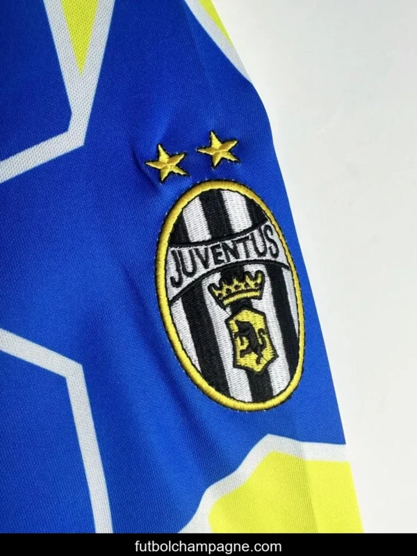Retro 97_99 Juventus Away Blue Long Sleeve Jersey - Image 6