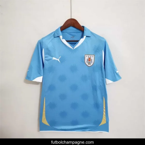 Retro 2010 Uruguay Home Soccer Jersey - Image 6