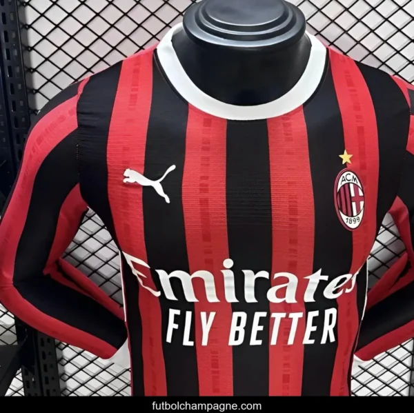 Player Version 24_25 AC Milan Home Long Sleeve Jersey - Image 2