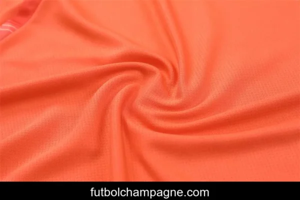 24_25 Manchester United Orange Short Sleeve Jersey+Shorts - Image 13