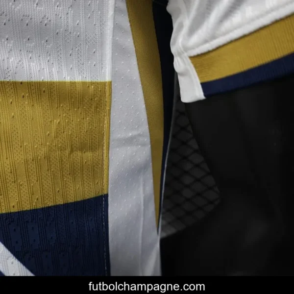 Player Version 25_26 Club America Away White with Navy and Gold Eagle Crest Jersey - Image 9