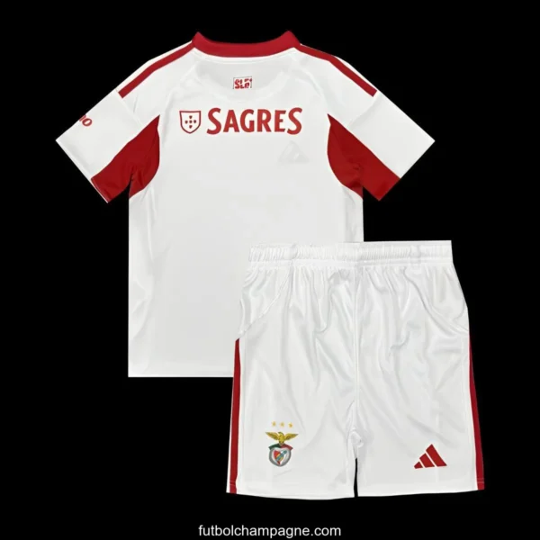 25_26 Kids Benfica Third WHITE Jersey - Image 2