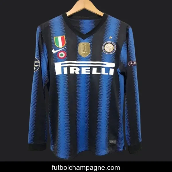 Retro 10_11 Inter Milan Home Long Sleeve Jersey - Image 11