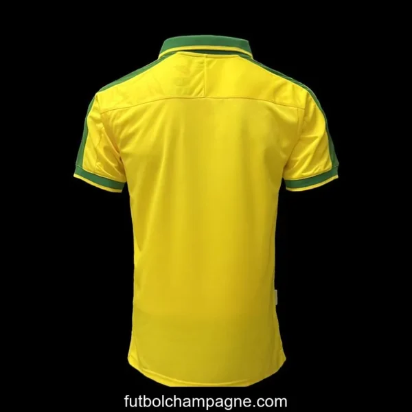 Retro 1997 Brazil Home Soccer Jersey - Image 4