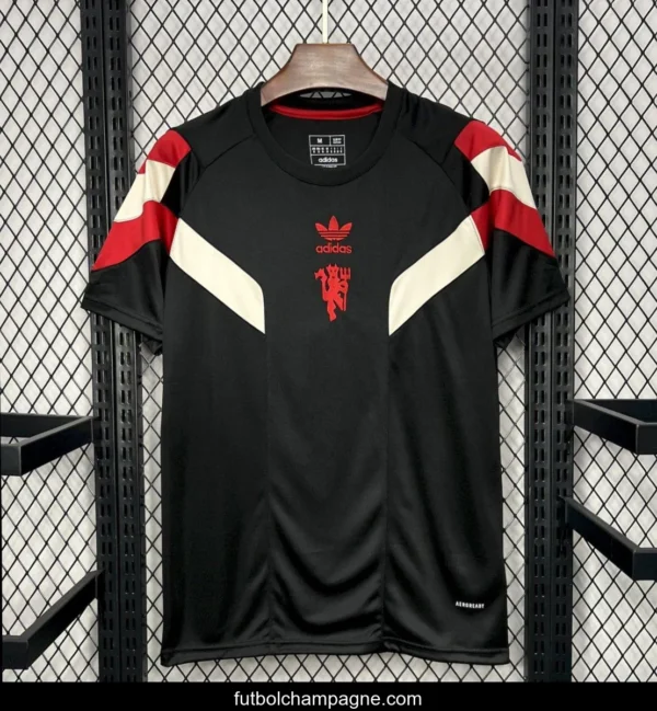 24_25 Manchester United Adidas Originals Black Training Jersey - Image 5