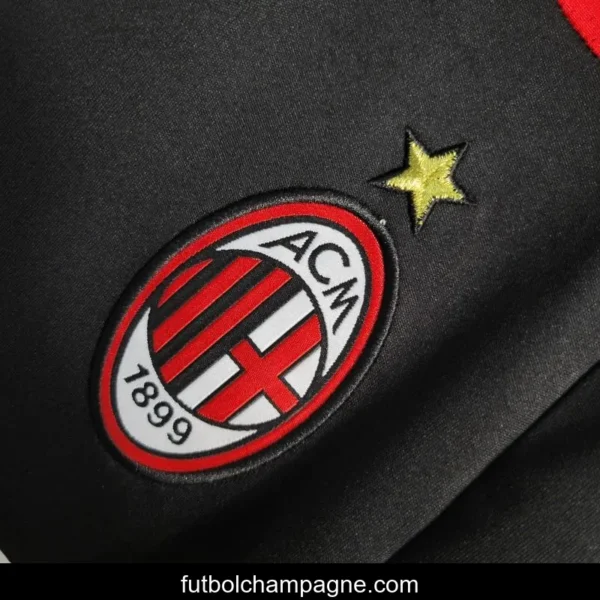 Retro 2007_08 AC Milan Third Black Jersey - Image 9