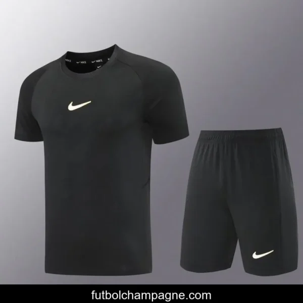 25_26 Nike Black Short Sleeve Jersey+Shorts - Image 16