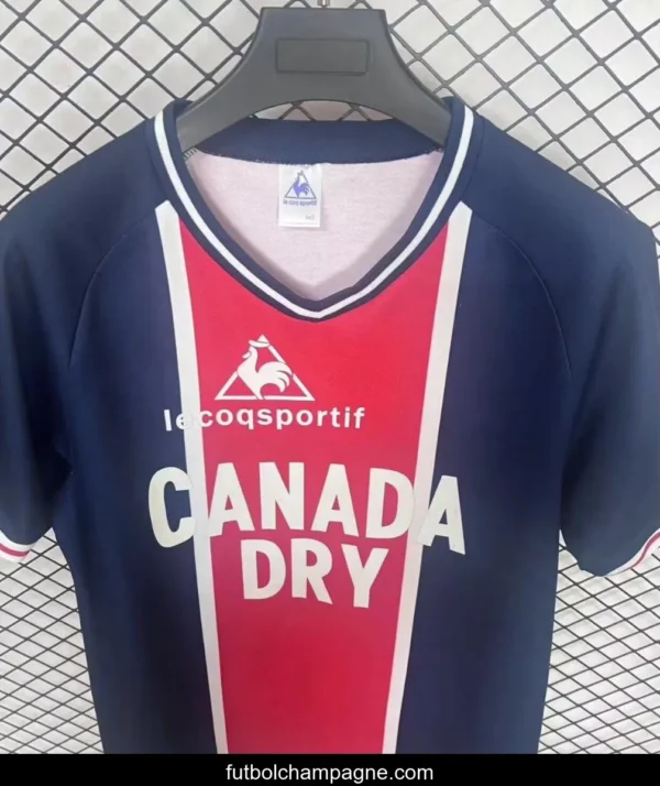 Retro 74_75 PSG Home Cotton Jersey With Velvet Sponsor - Image 5