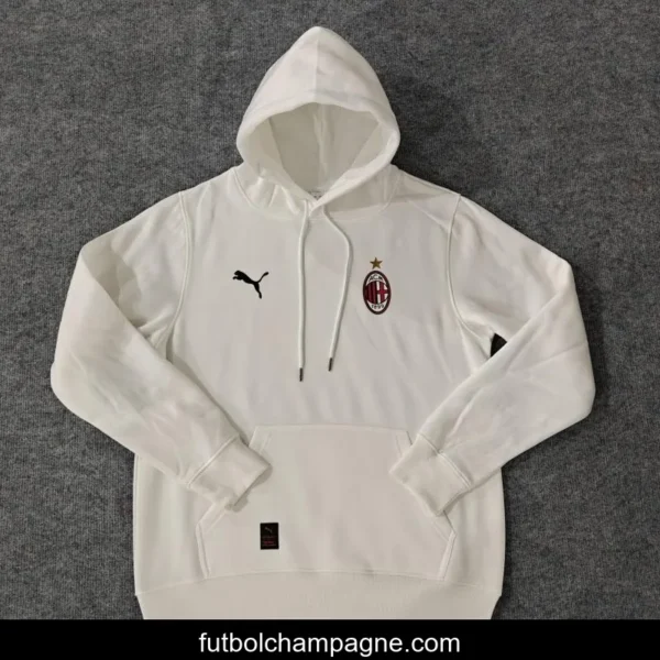 24_25 AC Milan Navy_Red_Black_Beige_Grey Hoodie WIth Black Badge - Image 5