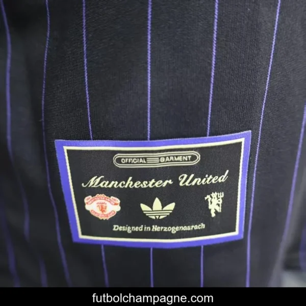 Player Version 25_26 Manchester United Black Casual Jersey - Image 11