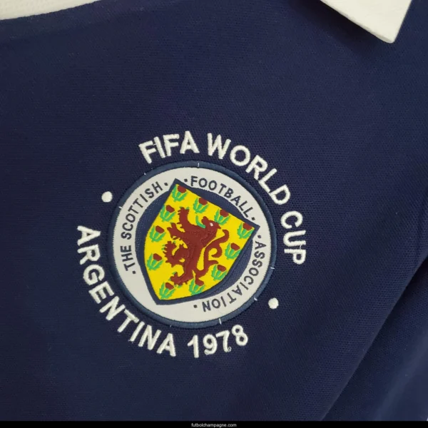 Retro 1978 Scotland Home Soccer Jersey - Image 6