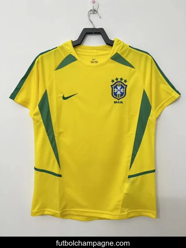 Retro 2002 Brazil Home Soccer Jersey - Image 4