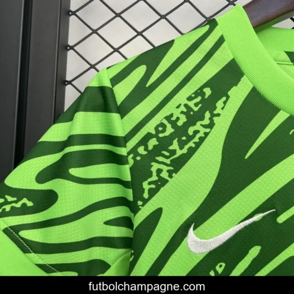 25_26 Kids Sporting Lisbon Goalkeeper Green Jersey - Image 8