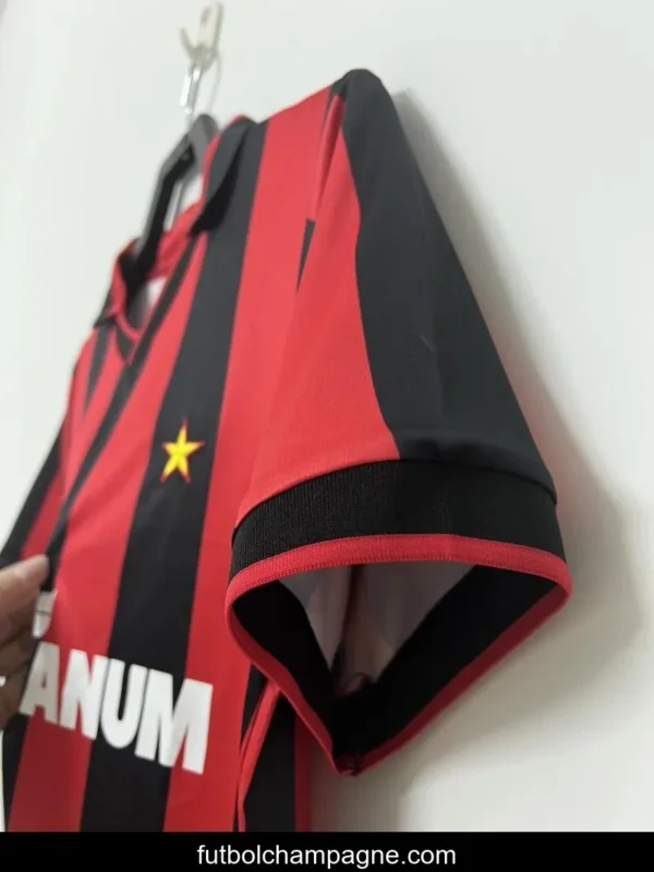 Retro 90_91 AC Milan Home Soccer Jersey - Image 6