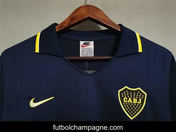 Retro 96_97 Boca Juniors Home Soccer Jersey - Image 3