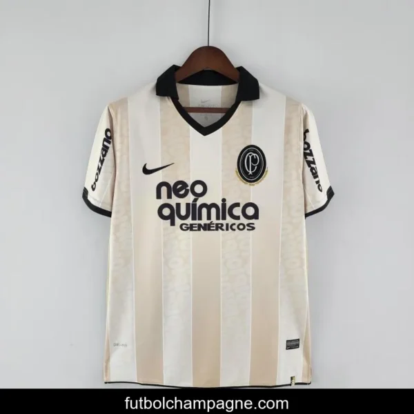 Retro 2010 Corinthians 100th Anniversary Beige Jersey - Image 9