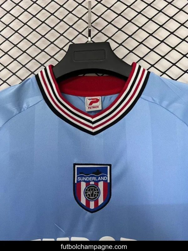 Retro 86_87 Sunderland Away Blue Jersey - Image 4