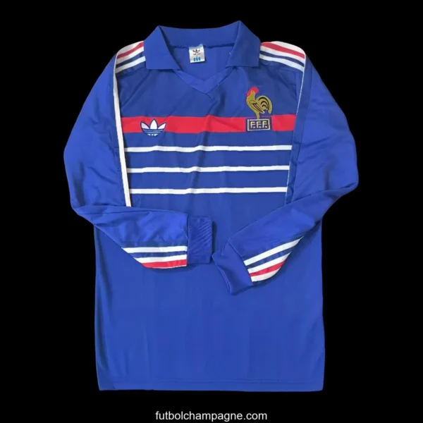 Retro 2004 France Home Long Sleeve Jersey - Image 2