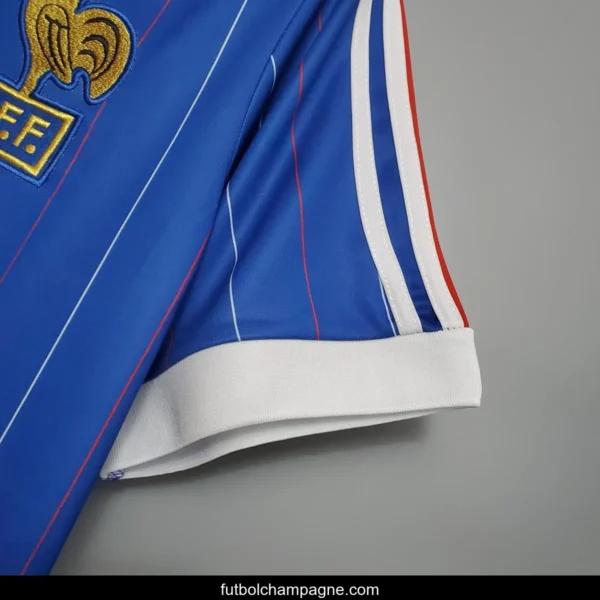 Retro France 1982 home Soccer Jersey - Image 5