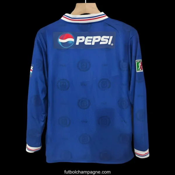 Retro 98_99 Cruz Azul Home Long Sleeve Jersey - Image 3
