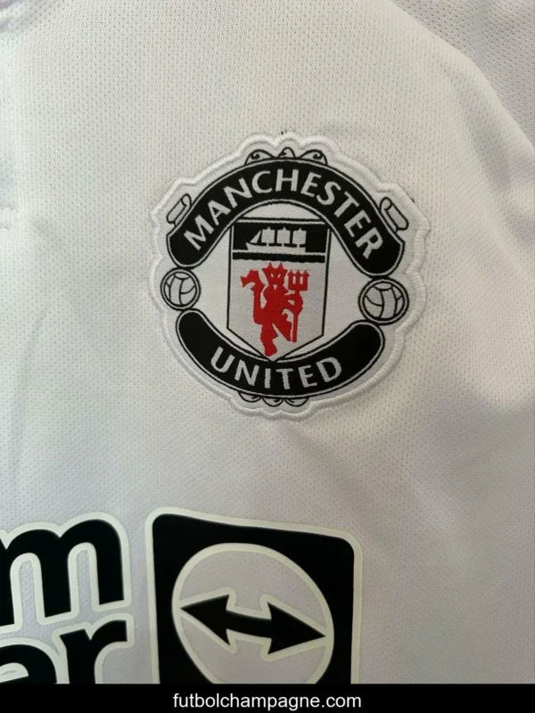 25_26 Manchester United White Rose Pattern Special Jersey - Image 5