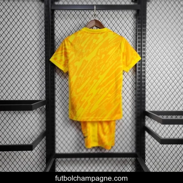 24_25 Kids Tottenham Hotspur Yellow Goalkeeper Jersey - Image 5