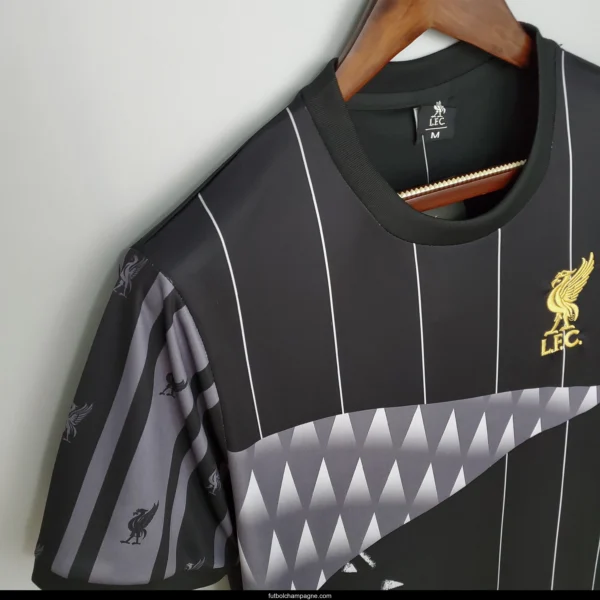 Retro Liverpool Champion Special Edition Black Soccer Jersey - Image 4