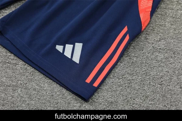 24_25 Manchester United Navy Short Sleeve Jersey+Shorts - Image 11