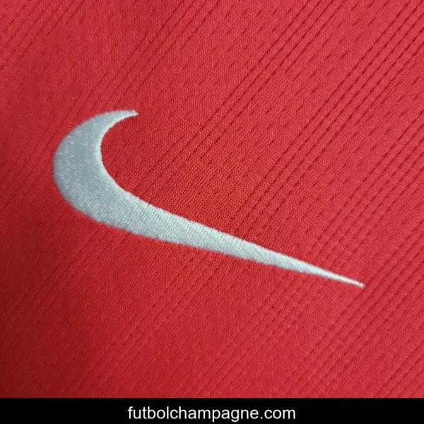 Retro Long Sleeve 07-08 Manchester United Home Premier League Jersey - Image 8