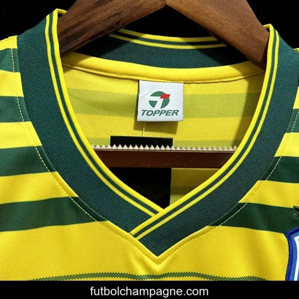 Retro Brazil 1984 Home Jersey - Image 5