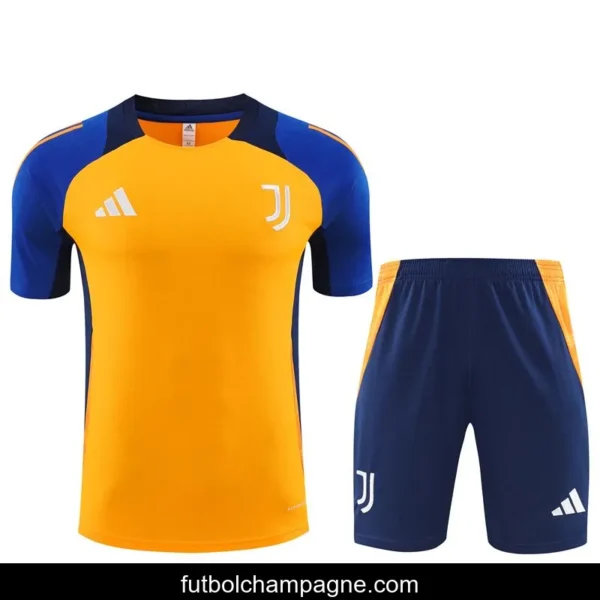 24_25 Juventus Orange_Navy Short Sleeve Jersey+Shorts - Image 12