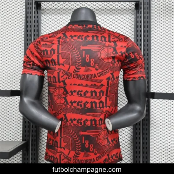 25_26 Player Version Arsenal Adidas Original Training Red_Black Jersey - Image 5