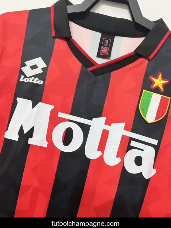 Retro 93_94 AC Milan Home Soccer Jersey - Image 8