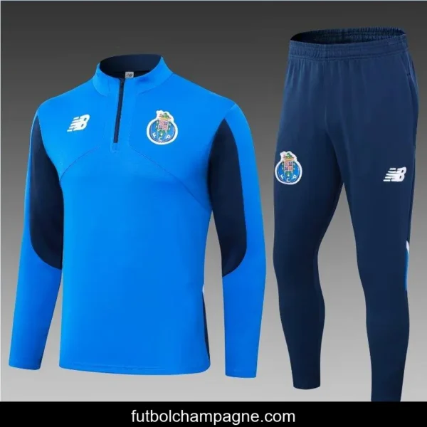 24_25 Porto Blue Half Zipper Jacket+Long Pants - Image 3