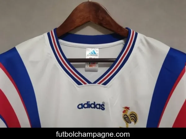 Retro 1996 France Away Soccer Jersey - Image 7