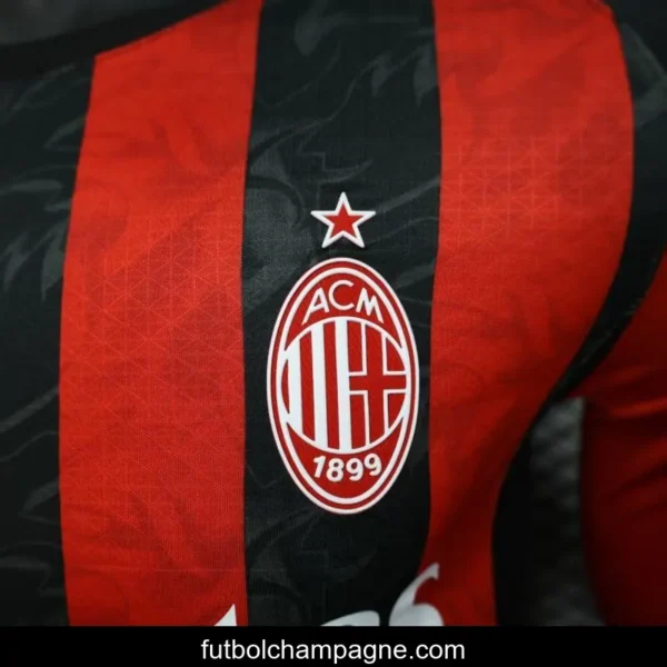 Player Version 25_26 AC Milan Home Long Sleeve Jersey - Image 9