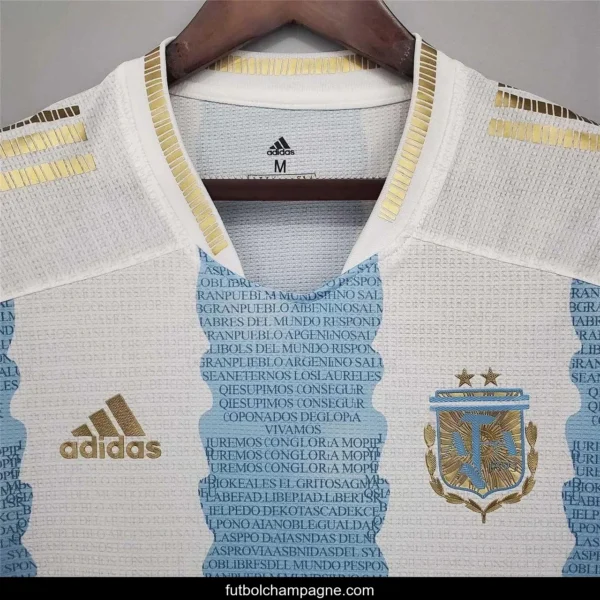 Retro 2021 Argentina Home Maradona Commemorative Edition Jersey - Image 5